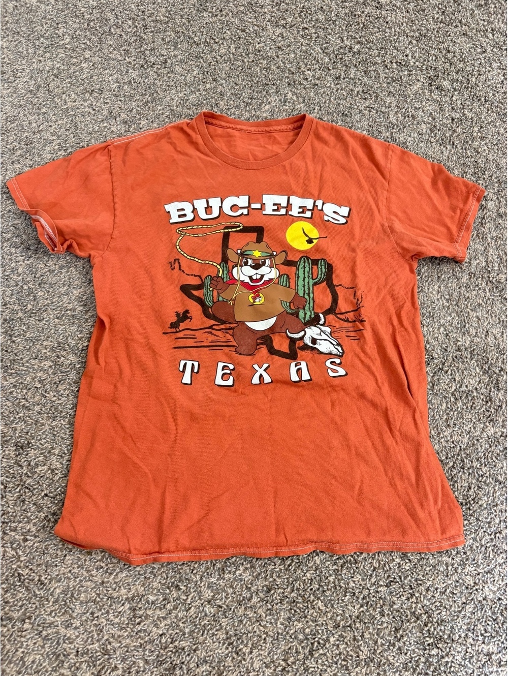 Buc-ee's Texas Orange Graphic T-Shirt youth xl
